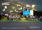 Aluminum Outdoor Event Tents With Glass Sidewall For Meeting Event , Outdoor