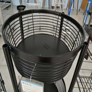 China Customized Retail Display Baskets Metal Wire Pen Stand 4 Castors on sale