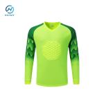 goalkeeper jersey long sleeve with Cushion can add name/number/logo