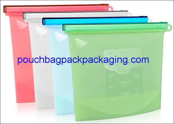 Reusable silicon bag, Vacuum Freezer pouch, Fresh Fridge Food Preservation