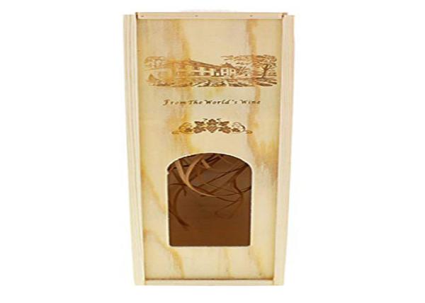 Buy cheap Wine Wood Gift Packaging Boxes Natural Style With Custom Made Engraved Logo from wholesalers