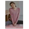 Buy cheap Nylon Spandex Women'S Athletic Clothing Flatlock Stitching Long Sleeve Gym T Shirt from wholesalers
