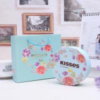 Buy cheap Airtight Decorative Tin Boxes , Small Round Storage Tins With Yellow Inner Tray product