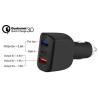 Buy cheap 7A 3 USB CAR CHARGER QC3.0 TYPE-C+ USB Universal Compatible USB CAR CHARGER for all electronics cheap price from wholesalers