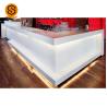 Buy cheap Antibacterial L Shape Solid Surface Bar Counter Restaurant White Bar Counter from wholesalers