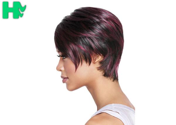 Buy cheap 2017 New Stylish Mixed Color Heat Resistant Synthetic Hair Wig 8 inch from wholesalers