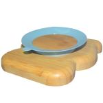 Eco Friendly Tableware Bamboo Silicone Baby Plate Divided Suction Plate BPA Free
