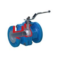 Buy cheap Stainless Steel Lined Pneumatic Ball Valve PN 16 Class 150 Blue Color CE product
