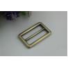 Buy cheap New product 38 mm hanging brush anti brass color zinc alloy metal slide adjustable buckles for bag hardware from wholesalers