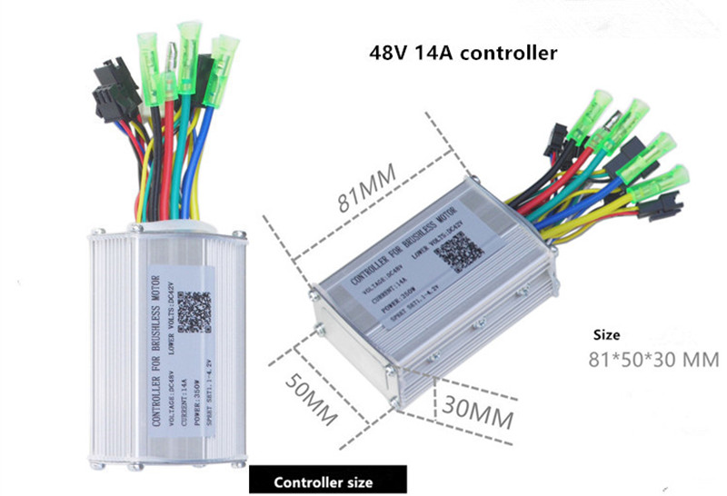 251W 350W 48V Rear Drive E Bike Conversion Kit For Cassette And Rotate Motor