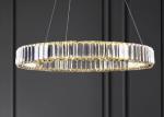 Crystal Chandelier Round Led Hotel Room Lighting Gold stainless steel Lamp