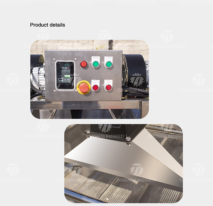 Stainless Steel Vegetable Processing Machine 4.25KW Fruit Air Dryer