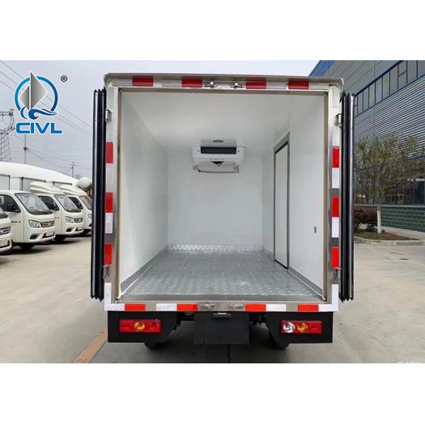 0.5-1.5 Tons Refrigerated Truck 2.8m Cooler Vehicle Refrigerated Light Trucks 115hp Engine Reefer Container
