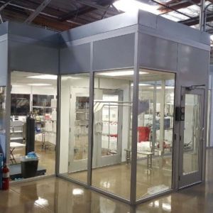 Buy cheap Suspending Ceiling Clean Booth with Fan Filter Unit and Anti-Static PVC Floor from wholesalers