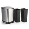 Buy cheap 24 Liter Rectangular Stainless Steel Trash Can Used Ln Office, Living Room, Shop, Etc from wholesalers