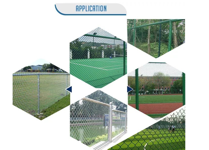 Hot Dipped Galvanized Steel Chain Link Fencing , L30m Chain Link Security Gate