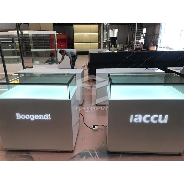 Buy cheap 12pcs Drawers Glass Mobile Phone Display Showcase 1200x2400mm With LED Light from wholesalers