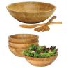 Buy cheap fda bamboo salad bowl fruit bowl serving bowls from wholesalers