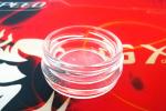 Wholesale high transparent 0.5oz 15-20gram glass caviar jar with metal lid in