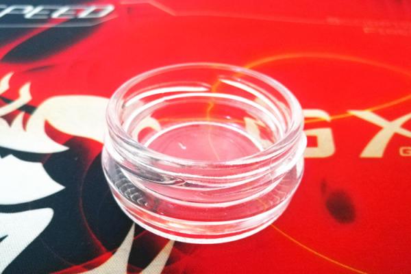 Wholesale high transparent 0.5oz 15-20gram glass caviar jar with metal lid in