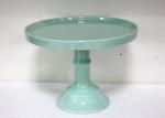 Customized Color Ceramic Cake Stand Footed Dessert Dolomite Platter For Wedding
