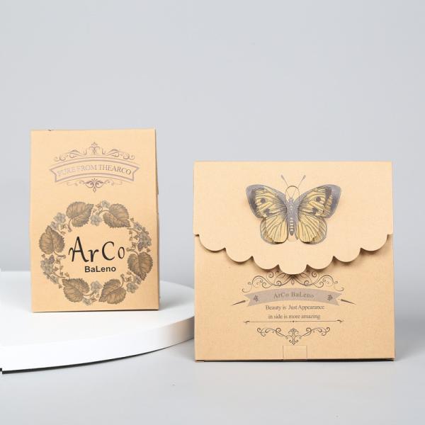 Buy cheap Custom kraft paper candy box personality black cardboard hollowed window box custom from wholesalers