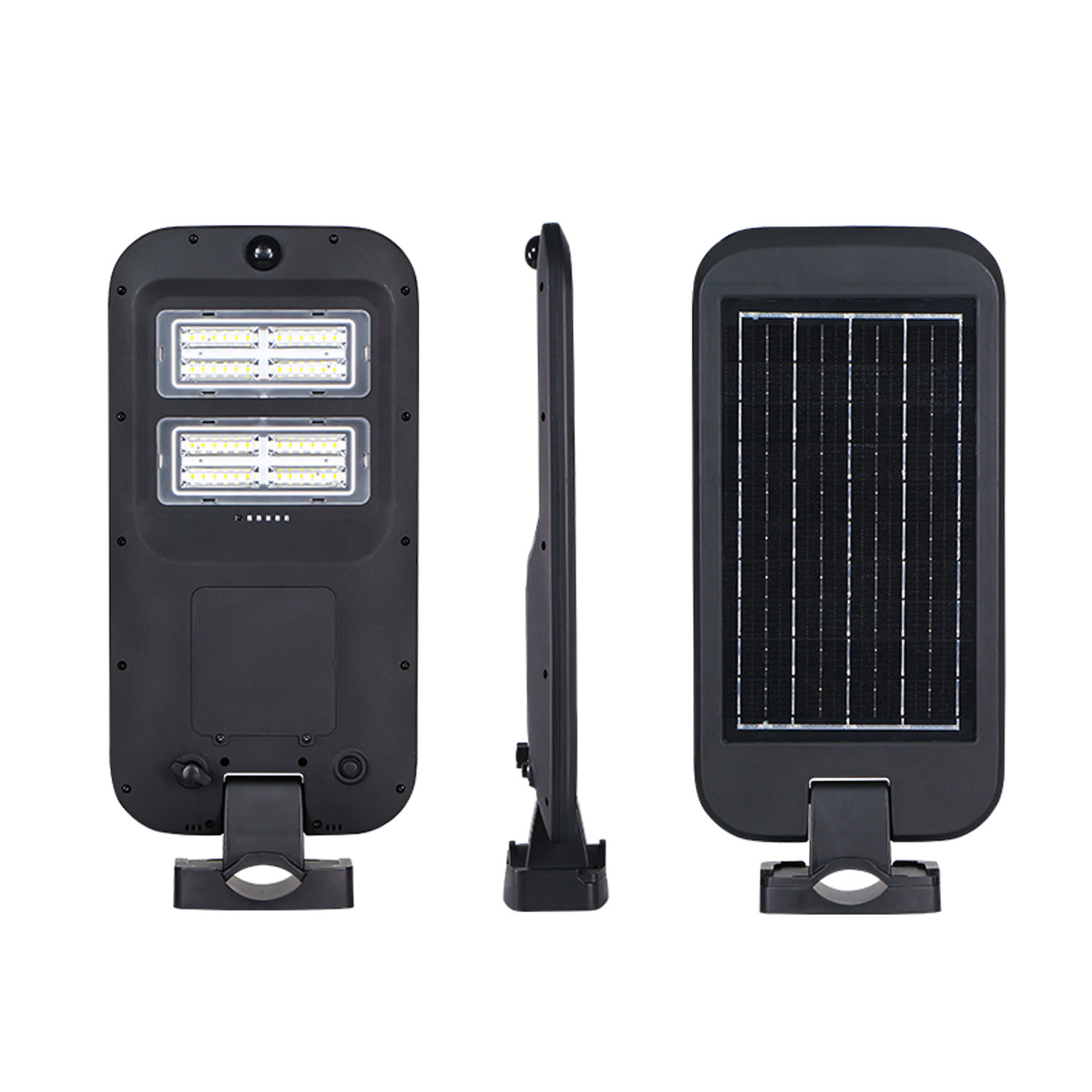 100W 200W 300W LED Solar Street Light All In One Integrated 170lm/W Efficiency PC Lens