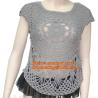 Buy cheap Women Fashion Crochet Shoulder Strapless Knitted Sweater Long Sleeved Embroidery Pullover Women Clothing from wholesalers