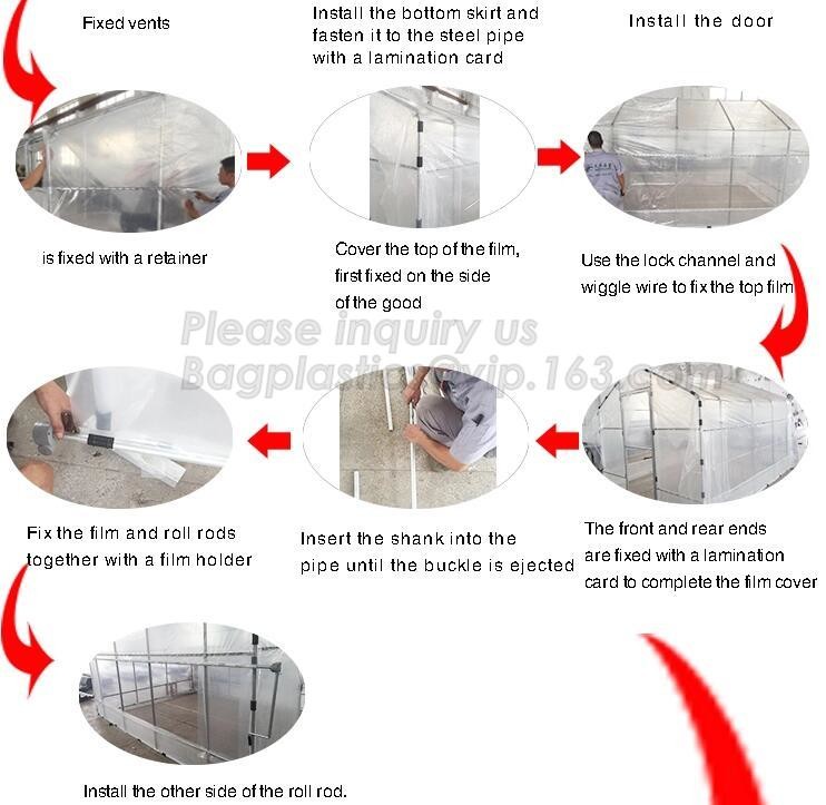 high quality tunnel single span galvanized arch green houses,Plant Large Walk in Greenhouse with Clear Cover for garden