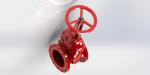 FBE Coated Flanged Grooved Ductile Iron Gate Valve For Fire Fighting System