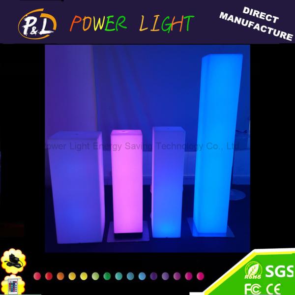 Buy cheap Wedding decoration RGB 16 Colors Illuminated LED Square Pillar from wholesalers