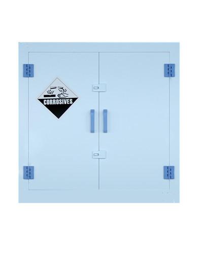 Quality White Safety Corrosive Storage Cabinet PP Plastic With Adjustable Shelves , 28gallon for sale