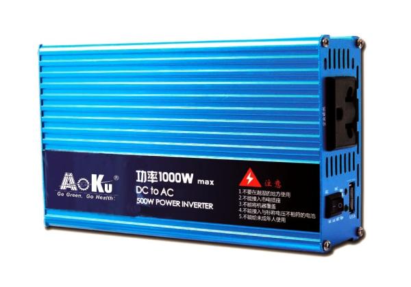 DC to AC Inverter, 1000W 12V, Car Power Inverter, Suitable for Refrigerator, Air