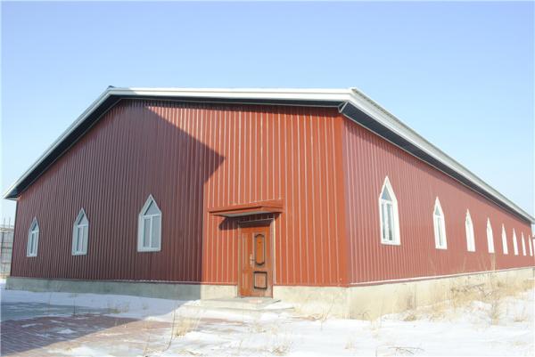 Beer Processing Plant Prefabricated Steel Structure Warehouse With Eps Sandwich
