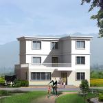Portable Light Steel Prefab House Apartment Building Modular Frame Structure
