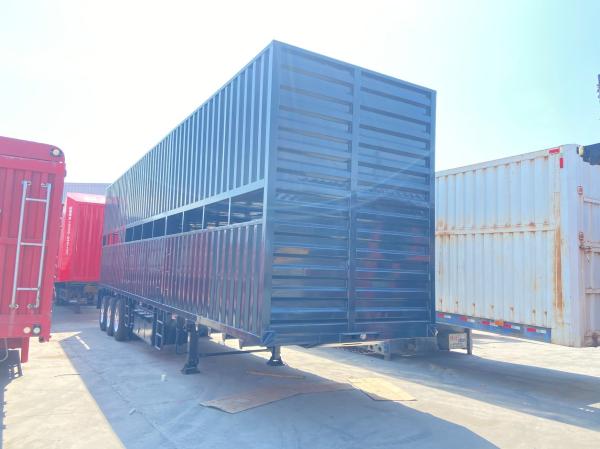 Triangle / Double Star / Double Money 3 Axle Fence Truck Trailers for Livestock