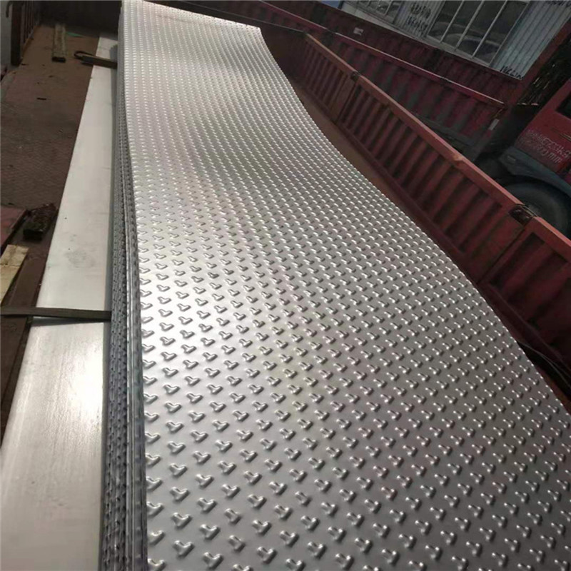 3.0mm Inox 304 Stainless Steel Flat Checkered Sheet Floor Plate With Willow Leaf Pattern