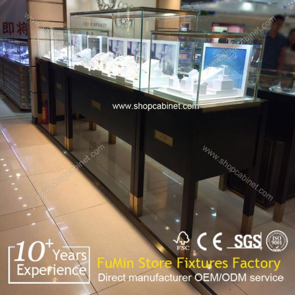 Buy cheap countertop glass jewelry display cabinet from wholesalers