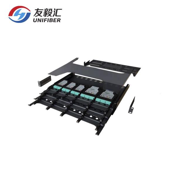 Buy cheap 1U Rack Mount MPO LC Fiber Optic Patch Panel 144 Ports For Data Center from wholesalers