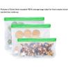 Buy cheap Reusable BPA Free Food Grade Preservation Storage Silicone Food Fresh Bag,Silicone Plastic Packaging Food Zip Silicon Fr from wholesalers
