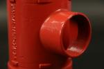 High Temperature Grooved Tee Fittings 200 Degree End Pressure Rating 362 PSI