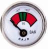 Buy cheap Brass Back Mount Diaphragm Fire Extinguisher Gauge With Mat / Polish Finishing from wholesalers