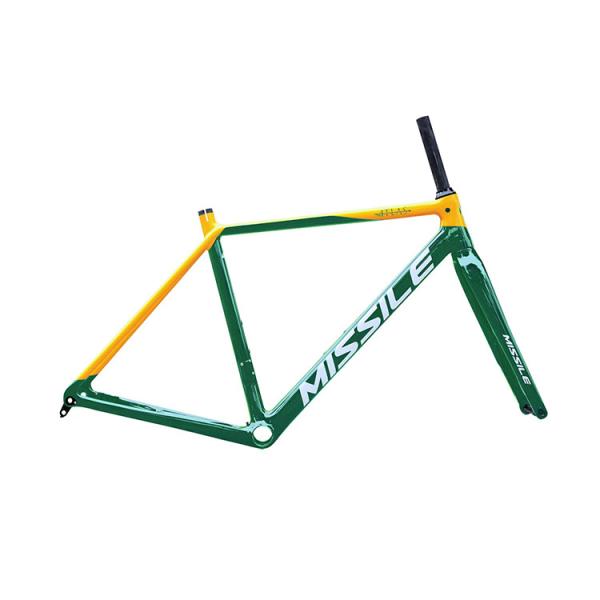 Buy cheap 27.2mm Seat Post Missile Carbon Fiber T700 Road Bicycle Frame 1022g from wholesalers