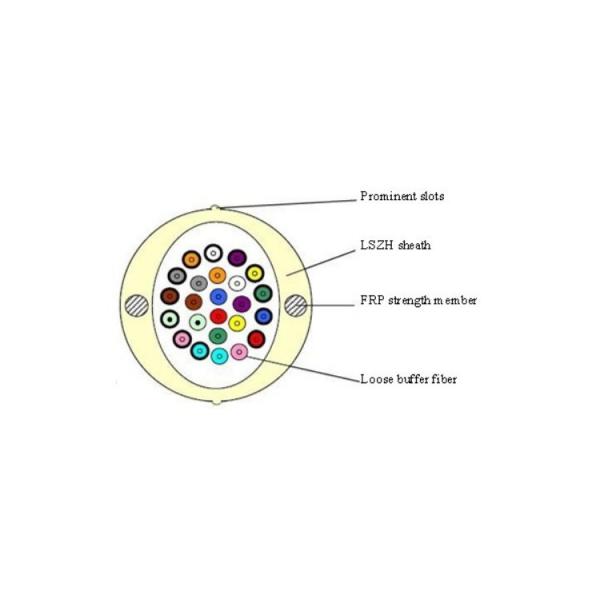 Buy cheap 200-500N Removable 4 Core G657A FTTH Optical Cable from wholesalers