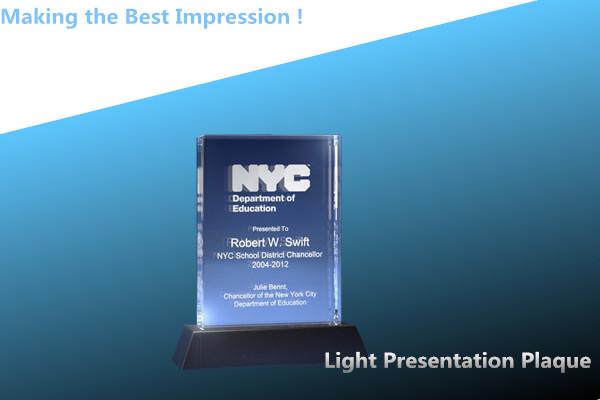 Buy cheap Light Presentation Plaque Corporate Awards/crystal award/2d crystal award/flat award from wholesalers