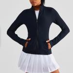 Four Way Stretch Women Zipper Horse Riding Tops Jacket Standing Collar