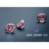 Buy cheap OEM / ODM Light Pink Round Moissanite , 6mm Moissanite Diamonds from wholesalers