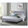 Buy cheap Twin / Full / Queen Upholstered Platform Bed Frame With Fabric Headboard Wooden Slat from wholesalers
