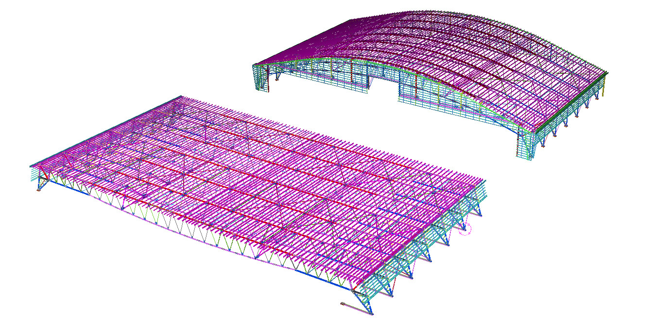 ISO Standard Heavy Load Portal Rigid Frame Structural Steel Workshop Construction