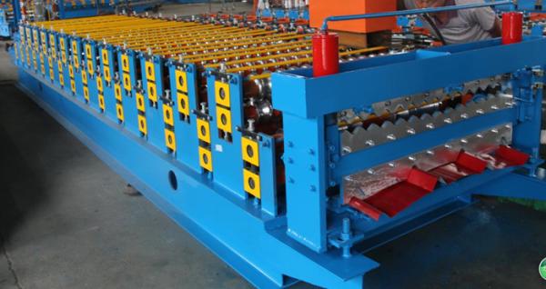 Buy cheap 3kw Colored Steel Corrugated Forming Machine With 5 Ton Loading Capacity from wholesalers